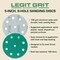 Legit Grit 5 inch Sand paper Disc, 9-Hole, 150 Grit, 100PK LG5-9150-100 - alternate 6